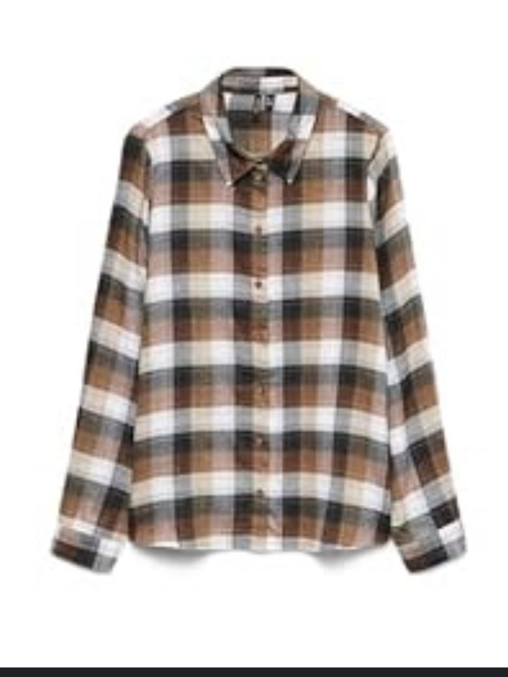Vero Moda VMLARA SHIRT

Brown White Black Plaid Button-Up Shirt